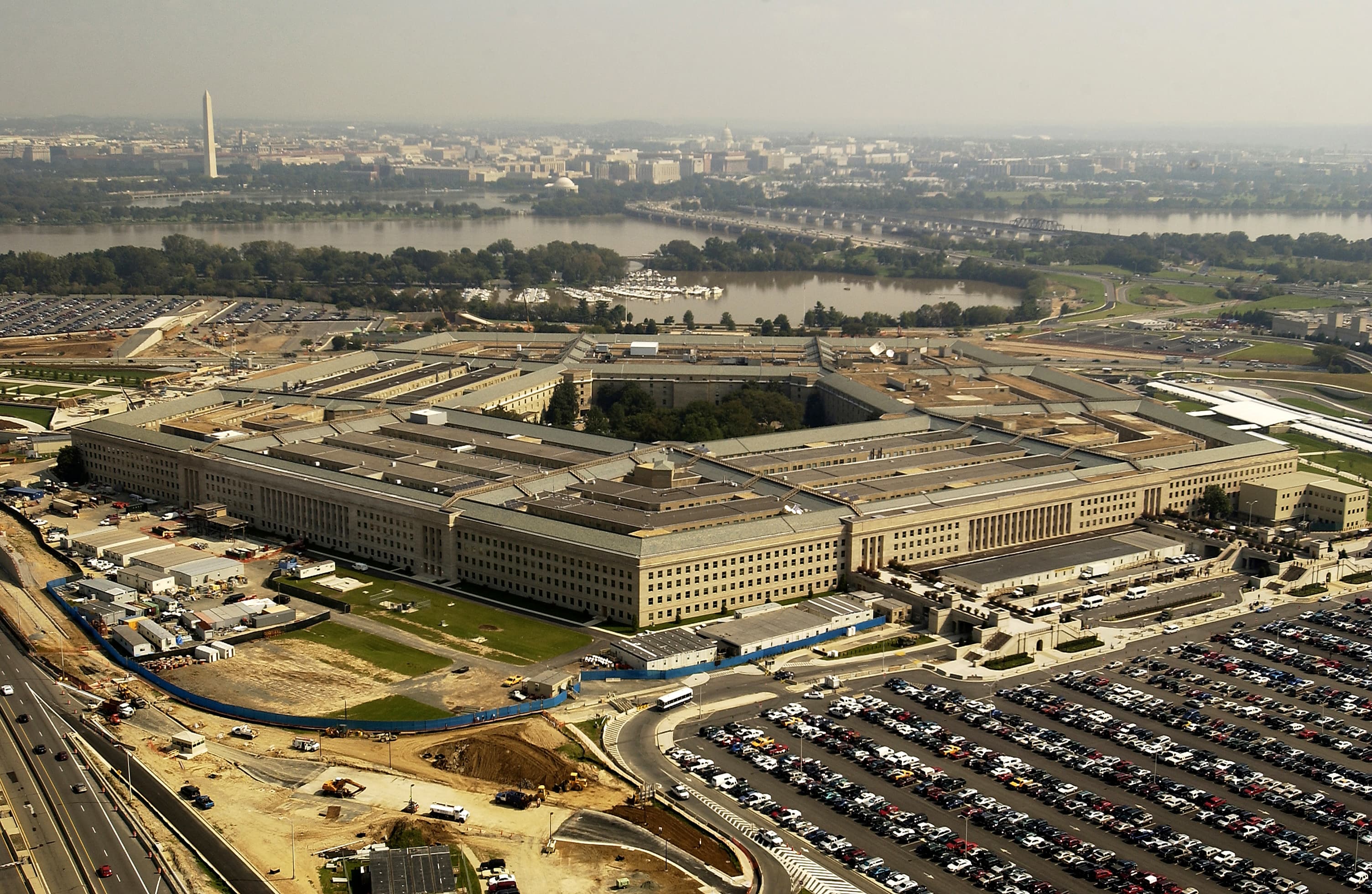 Aerial view of the Pentagon. U.S. Navy photograph, public domain.